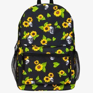 Hot Topic | Bags | Hot Topic Sunflowers Skulls Backpack Nwt  display picture 3